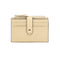 3 PCS Apricot Women's Small Zipper Snap Card Wallet, Ladies PU Leather Credit Card Holder with Coin Pocke