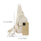 White Women's Quilted Sling Bag - Stylish Crossbody Shoulder Backpack