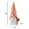 Easter Bunny Gnome Figurines - Handmade Carrot Hat Decorations for Easter Home Decor