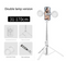 White Double Light 3-in-1 Bluetooth Selfie Stick with Tripod and Remote Control - Adjustable for Smartphones