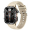 White Rugged Smart Fitness Watch - Waterproof, Multi-Sport Modes, and Health Tracking