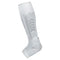 XL White A pair Compression Sports Calf Sleeves with Silicone Shock Absorption - Protective Leg Support for Running and Training