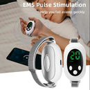 White EMS Sleep Aid Device with Pulse Stimulation - Portable Adjustable Sleep Support Bracelet