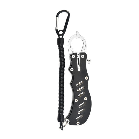 2 PCS Black Multi-Function Fishing Hook Remover Tool - Durable, Lightweight, and Compact