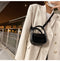 Black Compact Crossbody Leather Handbag - Chic and Stylish for Everyday Use