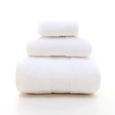 White Luxury 100% Cotton Towel Set – 3-Piece Combed Cotton Bath Towel Set