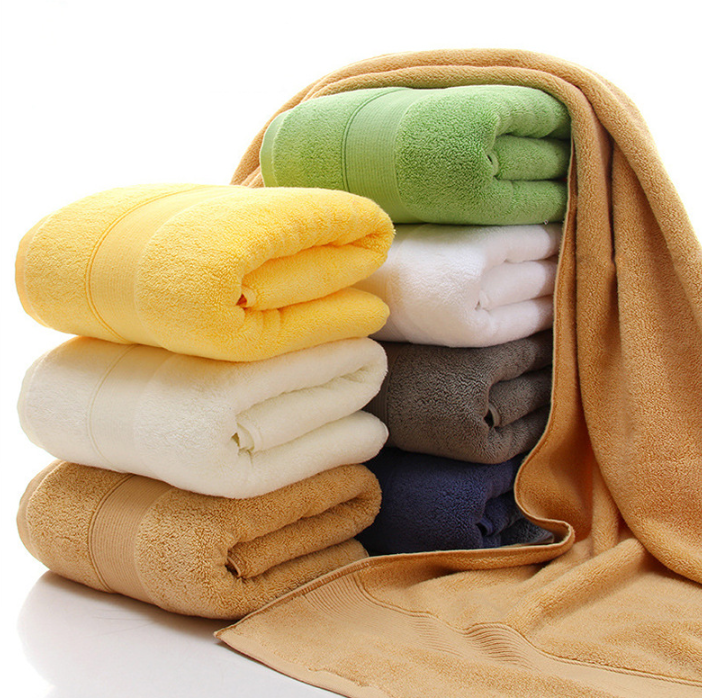 Yellow Luxury 100% Cotton Towel Set - 3-Piece Combed Cotton Bath Towel Set