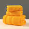 Yellow Luxury 3-Piece 100% Cotton Towel Set - Bath, Hand & Face Towels