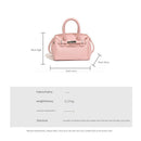 Pink Mini Black Litchi Texture  Bag - Handbag, Crossbody & Shoulder Bag