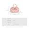 Pink Mini Black Litchi Texture  Bag - Handbag, Crossbody & Shoulder Bag