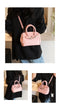 Pink Mini Black Litchi Texture  Bag - Handbag, Crossbody & Shoulder Bag