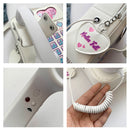 White Sweet Girl Creative Crossbody Bag with Telephone Design, PU Material, Lightweight and Unique