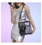 Black Sweet Girl Creative Crossbody Bag with Telephone Design, PU Material, Lightweight and Unique