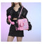 Pink Sweet Girl Creative Crossbody Bag with Telephone Design, PU Material, Lightweight and Unique