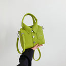 Green Trendy Shirt-Inspired PU Shoulder Bag | Stylish Handbag with Unique Design