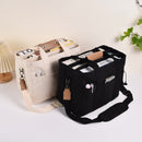 White Large Capacity Multi-Compartment Tote Bag - Stylish and Versatile for Women, Ideal for Organizing Essentials or as a Mommy Bag(Photography props not included)