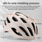 White Summer Cycling Helmet for Men and Women - Lightweight, Breathable Road Bike Helmet with Ventilation and Safety Features