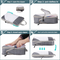 Grey Compression Travel Storage Bags Set, Mesh Travel Organizers for Luggage, Foldable and Space-Saving Packing Cubes