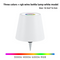 White RGB Color-Changing LED Bottle Lamp - Adjustable Smart Lighting for Home Decor