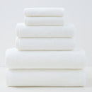 White Premium Cotton Towel Set - 6 Pieces, Soft & Absorbent Bath Towels for Adults