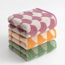 Green Thickened and Enlarged Cotton Hand Towels - 3 Pack (34x74cm) - Soft and Absorbent Bath Towels for Adults