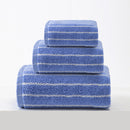 Blue Soft and Absorbent Cotton Towel Set | 3-Piece Luxury Bath Towels - Ideal for Adults, Face & Bath Towels