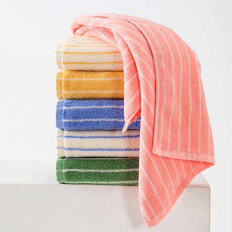 Pink Soft and Absorbent Cotton Towel Set | 3-Piece Luxury Bath Towels - Ideal for Adults, Face & Bath Towels