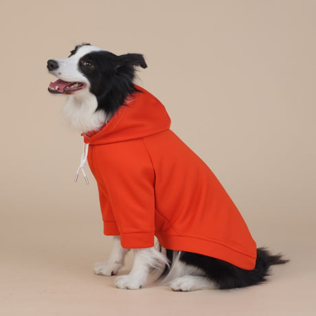 XL Orange Cute Dog Hoodie with Adjustable Drawstring - Available in Various Sizes