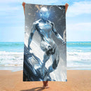 2 pcs Extra Large Microfiber Double-Sided Beach Towel, Quick-Drying and Portable - STJ-003-X22