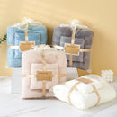 Beige Soft and Absorbent Towel Set – Wrap Towel and Bath Towel Set for Ultimate Comfort