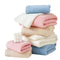 Pink Solid Color Diagonal Stripe Towel Set-Luxurious Bath and Hand Towels for Home Use