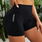 2 pcs High waist black yoga shorts for running, fitness and sports | Tummy control, butt lift, sweat wicking, size L