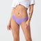 4 pcs Violet High-Waisted Cotton Bikini Briefs for Women, Slim Fit & Comfortable L Size