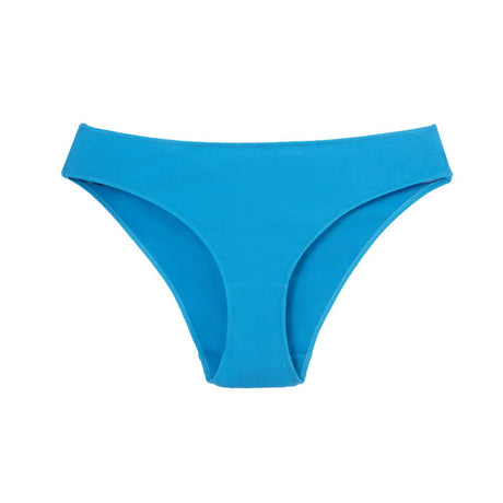 4 pcs Blue Aster High-Waisted Cotton Bikini Briefs for Women, Slim Fit & Comfortable S Size