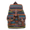 Yellow Stripes Boho Pattern Backpack - Stylish Casual Backpack for Everyday