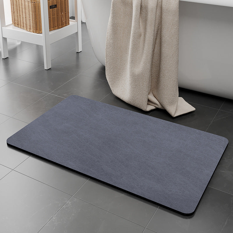 Blue Quick-Dry Absorbent Non-Slip Bath Rug for Bathroom, Kitchen & Entryway 60x90cm