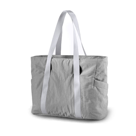 Grey Stylish and Practical Water-Resistant Tote Bag for Daily Use & Yoga - Spacious with Convenient Compartments