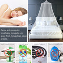 White Hanging Princess Bed Canopy Mosquito Net - Dome Bedding for Dorm Rooms & Bedrooms (Fits ≤1.5m Beds)