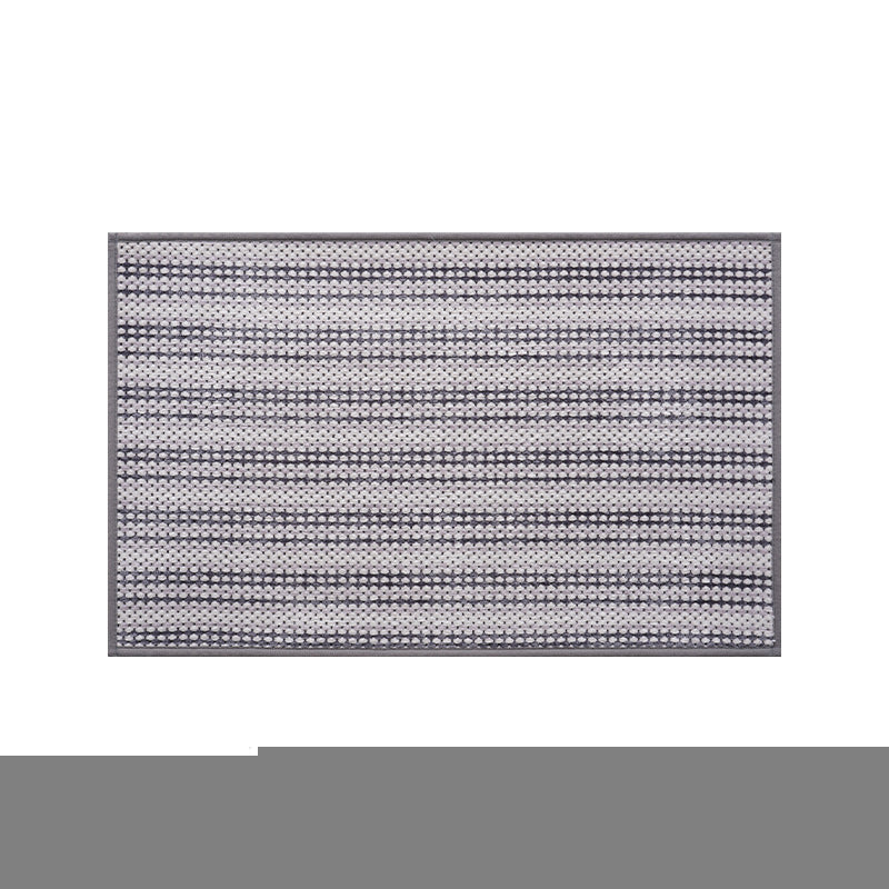 Grey Safe & Dry Bathroom Mat - Non-Slip Absorbent Bath Rug 40x60cm