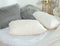 White Faux Fur Pillowcase Set - Crystal Velvet Plush Throw Pillow Covers, Bedding Accent (50x70cm, Pair)