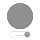 Grey 3 Pcs Premium Silicone Round Heat-Resistant Pad - 20cm Durable Kitchen Pot Mat with Anti-Slip Design