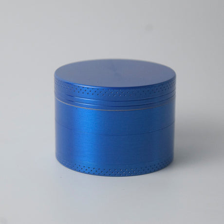 Blue Premium 4-Layer Zinc Alloy Herb Grinder - Magnetic Lid & Fine Grinding, 63mm, 162g