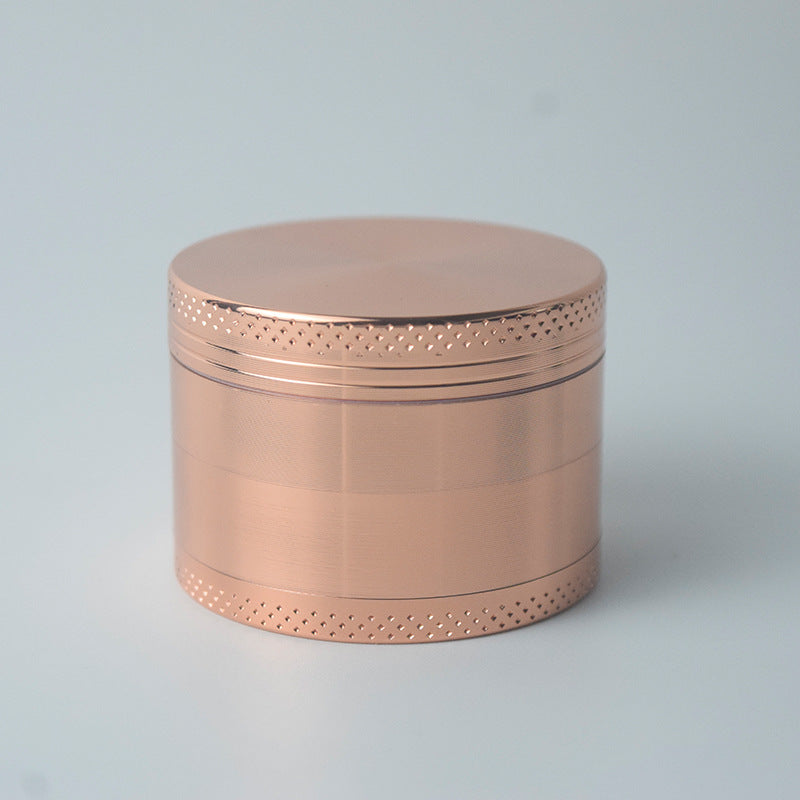 Pink Premium 4-Layer Zinc Alloy Herb Grinder - Magnetic Lid & Fine Grinding, 63mm, 162g