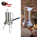 2 In 1 Camping Stainless Steel 9Cup Pot Moka Coffee Maker Italian Espresso Kettle 2024 NEW MODLE