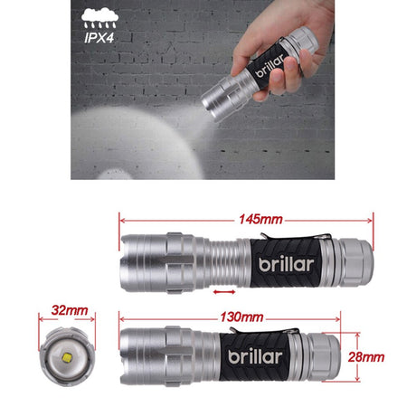 Brillar Mighty Mate Flashlight - 300 Lumen Battery Torch