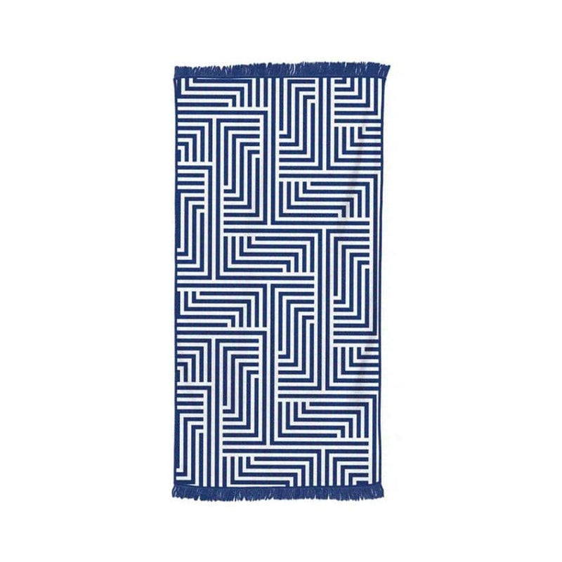 Rectangular Quick Dry Beach Towel with Tassel