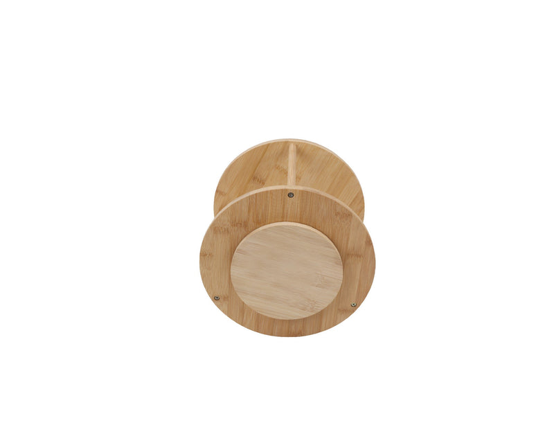 Bamboo Lazy Susan Turntable 2 Tiers