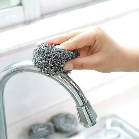 Stainless Steel Kitchen Cleaning Scourers 12Pcs