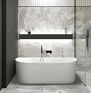 1500/1700*750/800*580mm INS OTTI Noosa Gloss/Matt White Oval Acrylic Freestanding Bathtub