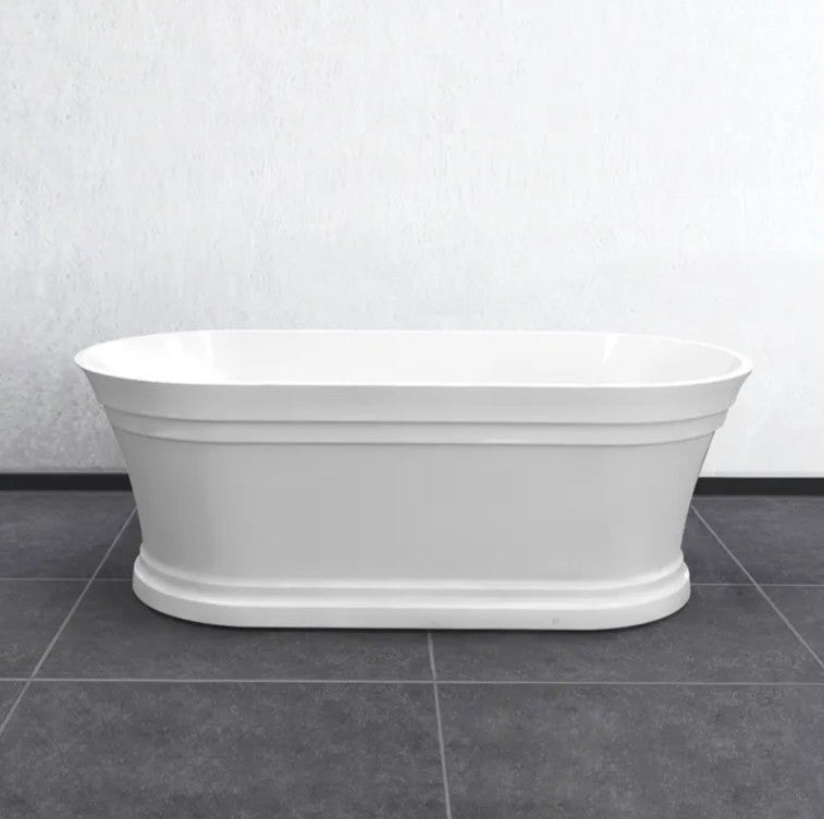 1500*750*560mm Hampton 1500 NF and Gloss White Freestanding Bathtub